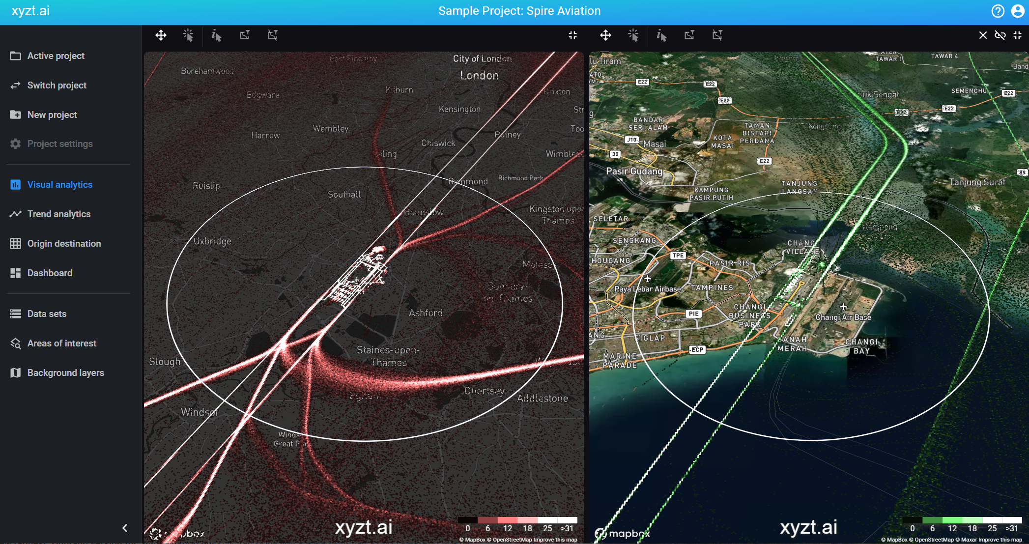 Airport view comparison